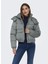 Açık Mavi Kadın Mont Onlevı Cargo Puffer Jacket Otw 1
