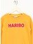 Işlemeli Kız Çocuk Hardal Sweatshırt HRBTXT308 Haribo Çocuk Sweatshirt 3