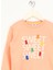 Kabartma Kız Çocuk Somon Sweatshırt HRBTXT306 Haribo Çocuk Sweatshirt 4
