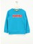 Işlemeli Erkek Çocuk Turkuaz Sweatshırt HRBTXT308 Haribo Çocuk Sweatshirt 1