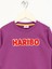 Işlemeli Kız Çocuk Lila Sweatshırt HRBTXT308 Haribo Çocuk Sweatshirt 3