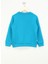 Baskılı Erkek Çocuk Turkuaz Sweatshırt HRBTXT305 Haribo Çocuk Sweatshirt 2
