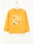 Kabartma Kız Çocuk Hardal Sweatshırt HRBTXT306 Haribo Çocuk Sweatshirt 2