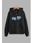 Unisex Siyah Kapüşonlu Sweatshirt Ceket Brooklyn Baskılı 1