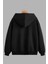 Unisex Siyah Kapüşonlu Sweatshirt Ceket I Did It Baskılı 2