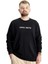 Büyük Beden Erkek Sweat Kuplu Creative Director 23167 Siyah 4