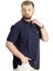 Büyük Beden T-Shirt Hakim Yaka Yatching 22327 Lacivert 3
