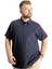 Büyük Beden Erkek T-Shirt Polo Yaka Wreath 22320 Lacivert 1