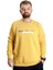 Büyük Beden Erkek Sweatshirt Bisiklet Yaka Man Official 23528 Hardal 1