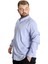Büyük Beden Erkek Gömlek U.kol Cepli Oxford 20366 Mavi 2