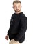 Büyük Beden Erkek Sweat Bis. Yaka Workout 22530 Siyah 2