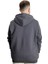 Mode Xl Büyük Beden Erkek Sweat Zippered Basic 20543 Füme 4
