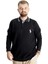 Büyük Beden Erkek Sweat Polo Selanik Horse 23442 Siyah 1
