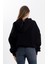 Unisex Oversize Siyah Kapşonlu Sweatshirt 3