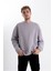 Unisex Oversize Gri Sweatshirt Oversize 2