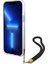 iPhone 15 Plus Kılıf Guess Orjinal Lisanslı Yazı Logolu Askı Ipli Holografik Glitter Peony Siyah 4