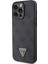 iPhone 15 Pro Max Kılıf Guess Lisanslı Pu Deri Askılı Taşlı Üçgen Logo 4g Strass Crossbody Siyah 3