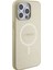 iPhone 15 Pro Max Kılıf Guess Orjinal Lisanslı Magsafe Şarj Özellikli Yazı Logolu Saffiano Krem 1