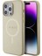 iPhone 15 Pro Max Kılıf Guess Orjinal Lisanslı Magsafe Şarj Özellikli Yazı Logolu Saffiano Krem 2