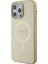 iPhone 15 Pro Max Kılıf Guess Orjinal Lisanslı Magsafe Şarj Özellikli Yazı Logolu Saffiano Krem 3