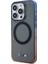 iPhone 15 Pro Max Uyumlu Kılıf Bmw Magsafe Şarjlı Transparan Renkli Çerçeveli Orjinal Lisanslı Gri 4