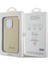 iPhone 15 Pro Max Uyumlu Kılıf Guess Orjinal Lisanslı Yazı Logolu Glitter Glossy Script Kapak Gold 5