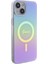 iPhone 15 Uyumlu Kılıf Guess Orjinal Lisanslı Magsafe Şarj Özellik Yazı Logolu Iridescent Kapak Mor 1