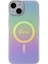 iPhone 15 Uyumlu Kılıf Guess Orjinal Lisanslı Magsafe Şarj Özellik Yazı Logolu Iridescent Kapak Mor 4