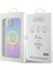 iPhone 15 Uyumlu Kılıf Guess Orjinal Lisanslı Magsafe Şarj Özellik Yazı Logolu Iridescent Kapak Mor 5