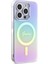iPhone 15 Pro Uyumlu Kılıf Guess Orjinal Lisanslı Magsafe Şarj Özellikli Yazı Logolu Iridescent Mor 1