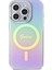 iPhone 15 Pro Uyumlu Kılıf Guess Orjinal Lisanslı Magsafe Şarj Özellikli Yazı Logolu Iridescent Mor 4