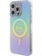 iPhone 15 Pro Max Uyumlu Kılıf Guess Orjinal Lisans Magsafe Şarj Özellik Yazı Logo Iridescent Turkua 3