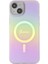 iPhone 15 Plus Uyumlu Kılıf Guess Orjinal Lisanslı Magsafe Şarj Özellik Yazı Logolu Iridescent Pembe 4