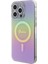 iPhone 15 Pro Uyumlu Kılıf Guess Orjinal Lisanslı Magsafe Şarj Özellik Yazı Logolu Iridescent Pembe 3