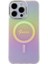 iPhone 15 Pro Uyumlu Kılıf Guess Orjinal Lisanslı Magsafe Şarj Özellik Yazı Logolu Iridescent Pembe 4