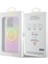 iPhone 15 Pro Uyumlu Kılıf Guess Orjinal Lisanslı Magsafe Şarj Özellik Yazı Logolu Iridescent Pembe 5
