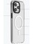 iPhone 15 Uyumlu Kılıf Magsafe Şarj Özellikli Youngkit Crystal Color Serisi Kapak Beyaz 2
