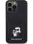 iPhone 15 Pro Max Uyumlu Kılıf Kartlıklı Metal Logo Orjinal Lisanslı Kapak Siyah 4