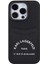 iPhone 15 Pro Max Uyumlu Kılıf Kartlıklı Saffiano 3D Rsg Logo Orjinal Lisanslı Siyah 4