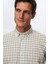 Slim Fit Gri Pamuk Karışımlı Bisiklet Yaka Triko Gömlek 4