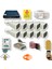 10 Kamerali Set - Hareket Algilayan Gece Görüşlü 24 Smd LED 5mp Sony Lensli 1080P Full Hd Metal Kasa Güvenlik Kamerasi Seti 6224 1