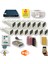 15 Kamerali Set - Hareket Algilayan Gece Görüşlü 24 Smd LED 5mp Sony Lensli 1080P Full Hd Metal Kasa Güvenlik Kamerasi Seti 6224 1