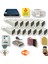 13 Kamerali Set - Hareket Algilayan Gece Görüşlü 24 Smd LED 5mp Sony Lensli 1080P Full Hd Metal Kasa Güvenlik Kamerasi Seti 6224 1