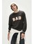 Bad Bear Felt Crewneck Erkek Sweatshirt 23.02.12.013RAVEN 2