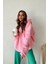 Şardonlu Pembe Oversize Eye Sweatshirt 2