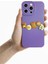 iPhone 15 Pro Kılıf 3D M Bear Kamera Korumalı Silikon Kapak 2