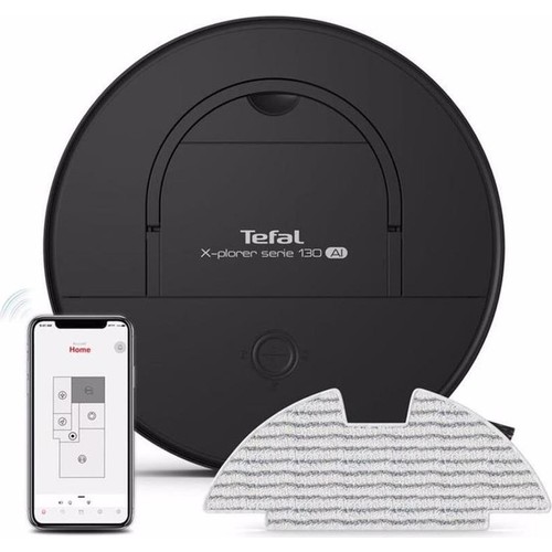 Tefal X-Plorer Serisi 120DK Batarya Süreli, Evcil Hayvan Dostu ve Alerjii Karşıtı Akıllı Mop Özellikli Premium Robot Süpürge + Onerous Lambader