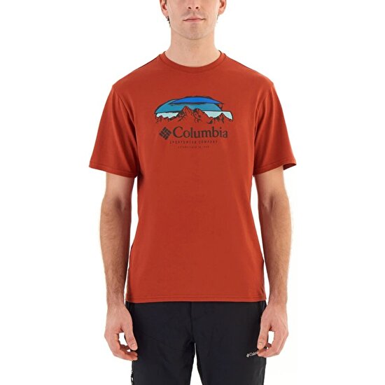 Columbia Csc Hikers Haven Erkek Kisa Kollu T-Shirt Turuncu CS0336-636