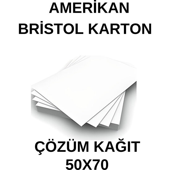 Çözüm Kağıt Amerikan Bristol Karton 50X70 cm 400 gr - 10 Adet