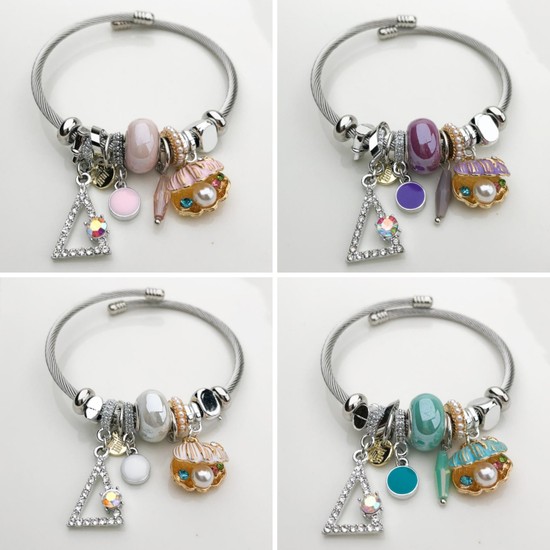 Stainless Steel Pandora Çelik Figürlü Bileklik Fiyatı